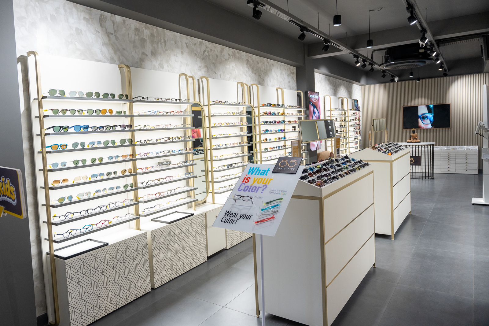 optical retail shop interior design